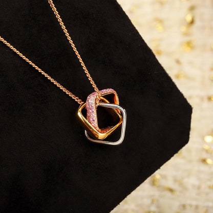 [Rosla]TRINITY CUSHION NECKLACE COLLECTION