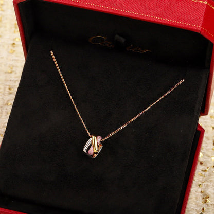 [Rosla]TRINITY CUSHION NECKLACE COLLECTION