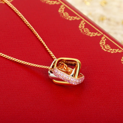 [Rosla]TRINITY CUSHION NECKLACE COLLECTION