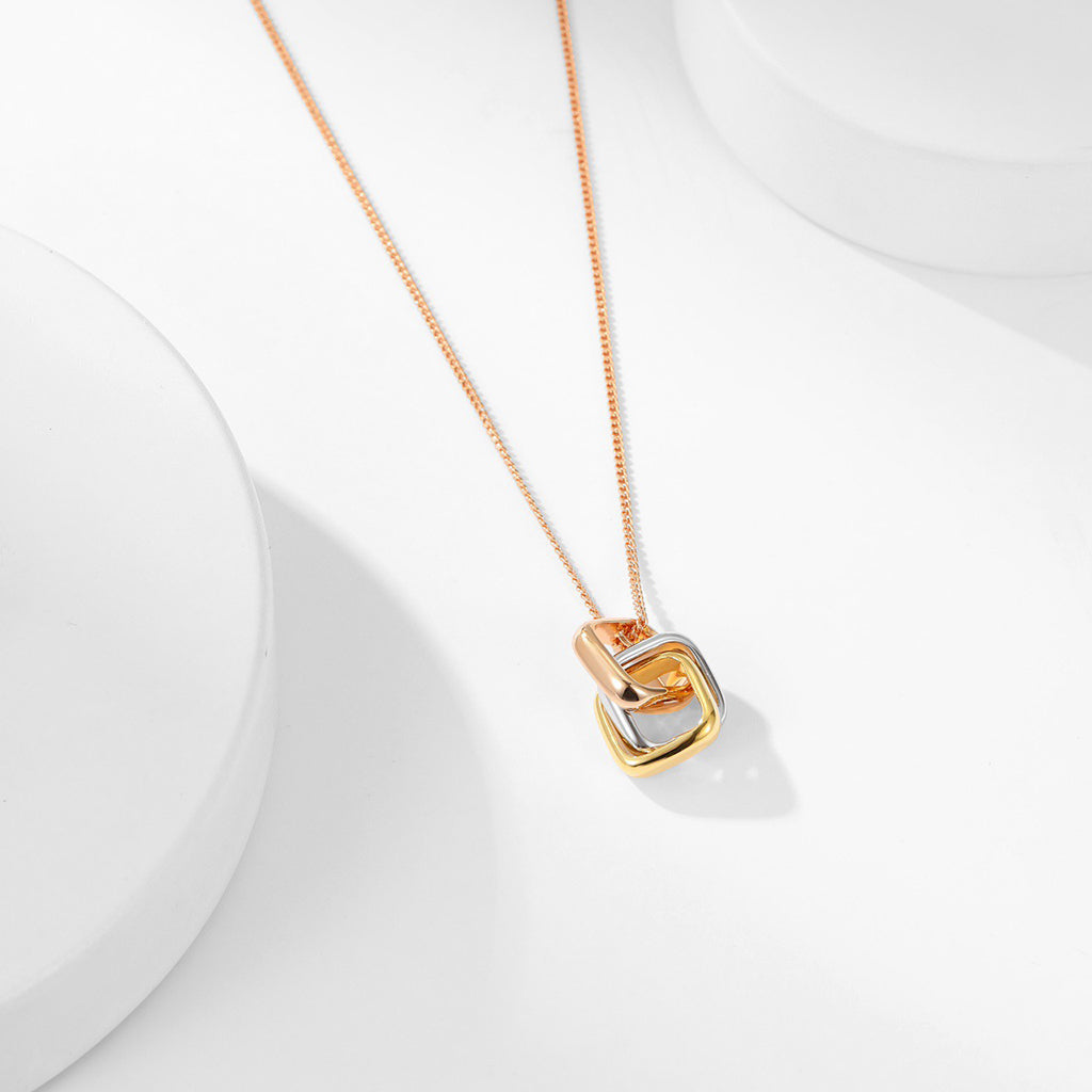 [Rosla]TRINITY CUSHION NECKLACE COLLECTION