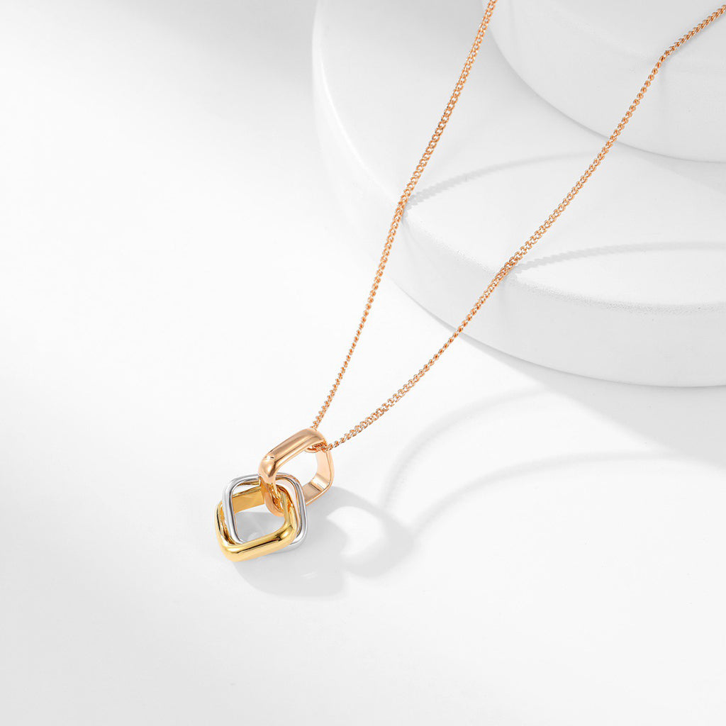 [Rosla]TRINITY CUSHION NECKLACE COLLECTION