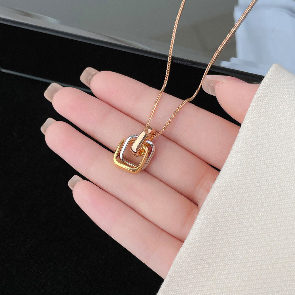 [Rosla]TRINITY CUSHION NECKLACE COLLECTION