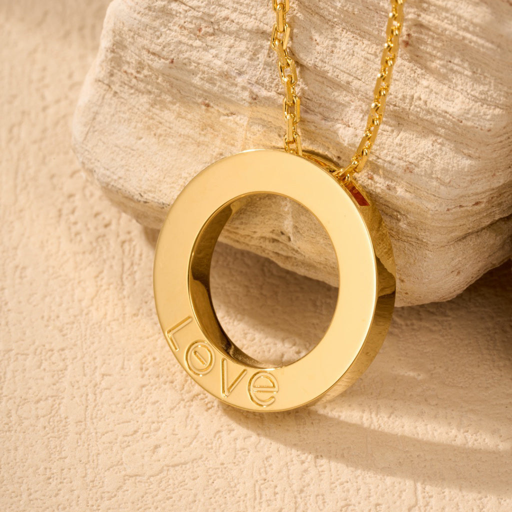 [Rosla]LOVE NECKLACE 16MM  FULL DIAMOND