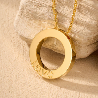 [Rosla]LOVE NECKLACE 16MM  FULL DIAMOND