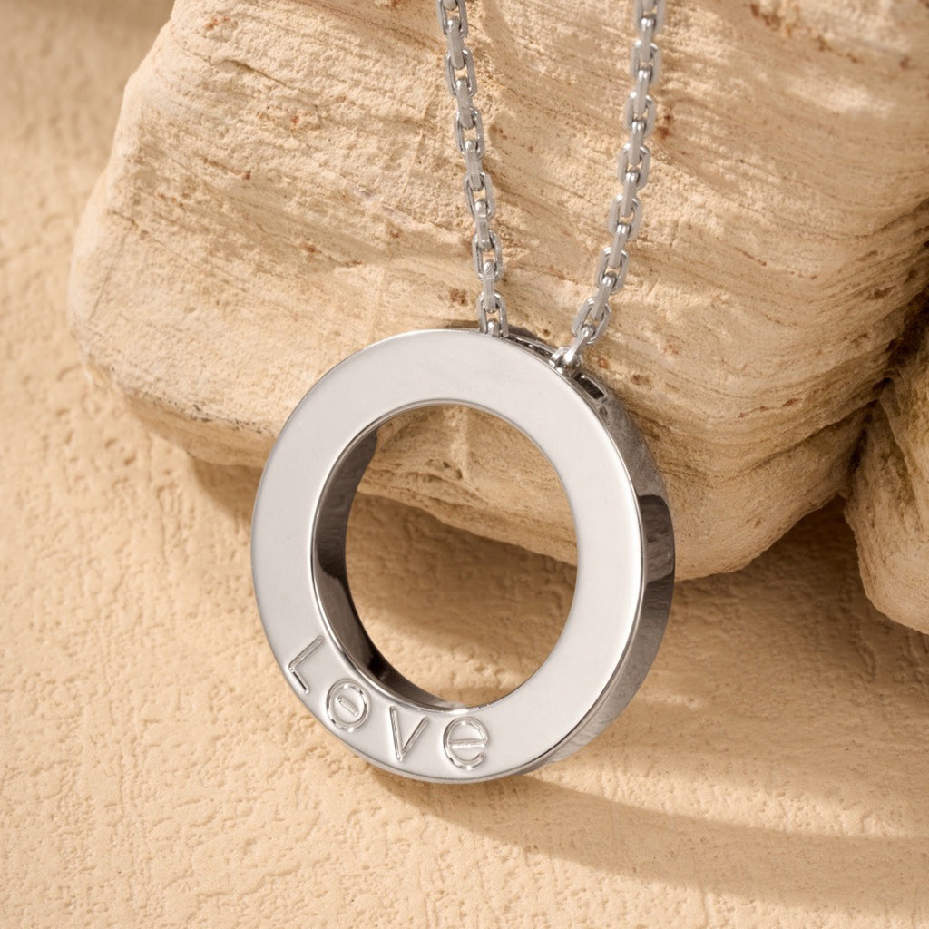[Rosla]LOVE NECKLACE 16MM  FULL DIAMOND