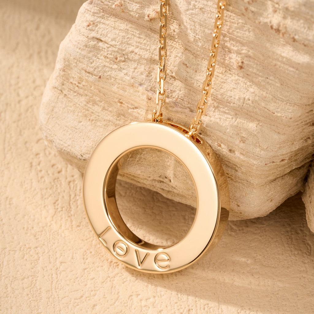[Rosla]LOVE NECKLACE 16MM  FULL DIAMOND
