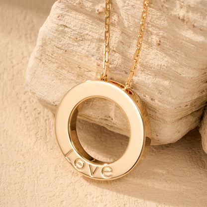 [Rosla]LOVE NECKLACE 16MM  FULL DIAMOND