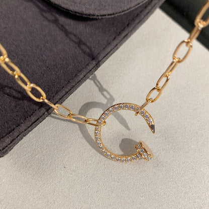 [Rosla]JUSTE NECKLACE FULL DIAMONDS
