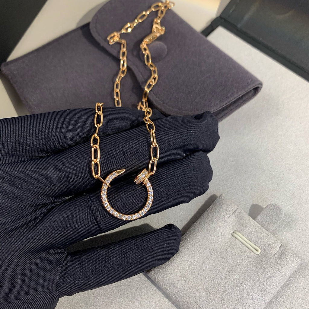 [Rosla]JUSTE NECKLACE FULL DIAMONDS