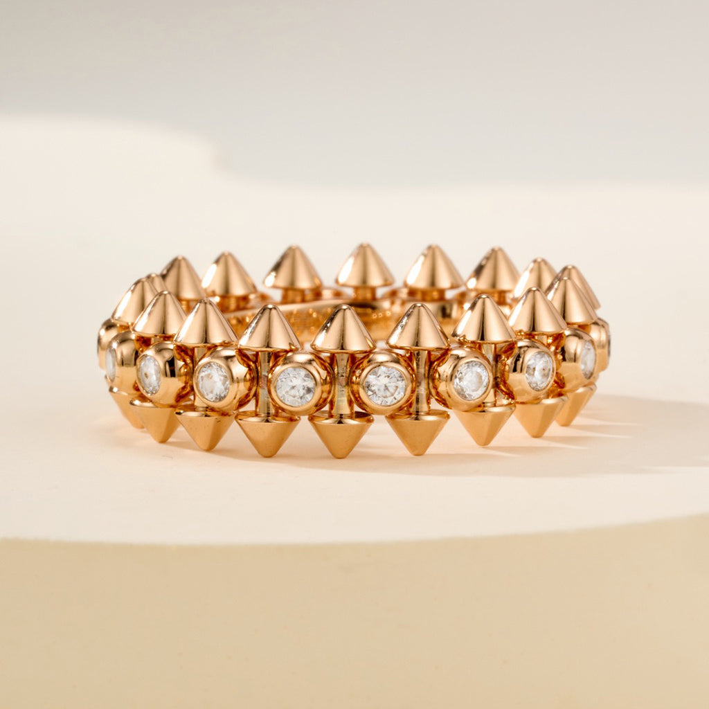 [Rosla]CLASH 6.8MM DIAMOND MEDIUM RING