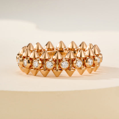[Rosla]CLASH 6.8MM DIAMOND MEDIUM RING
