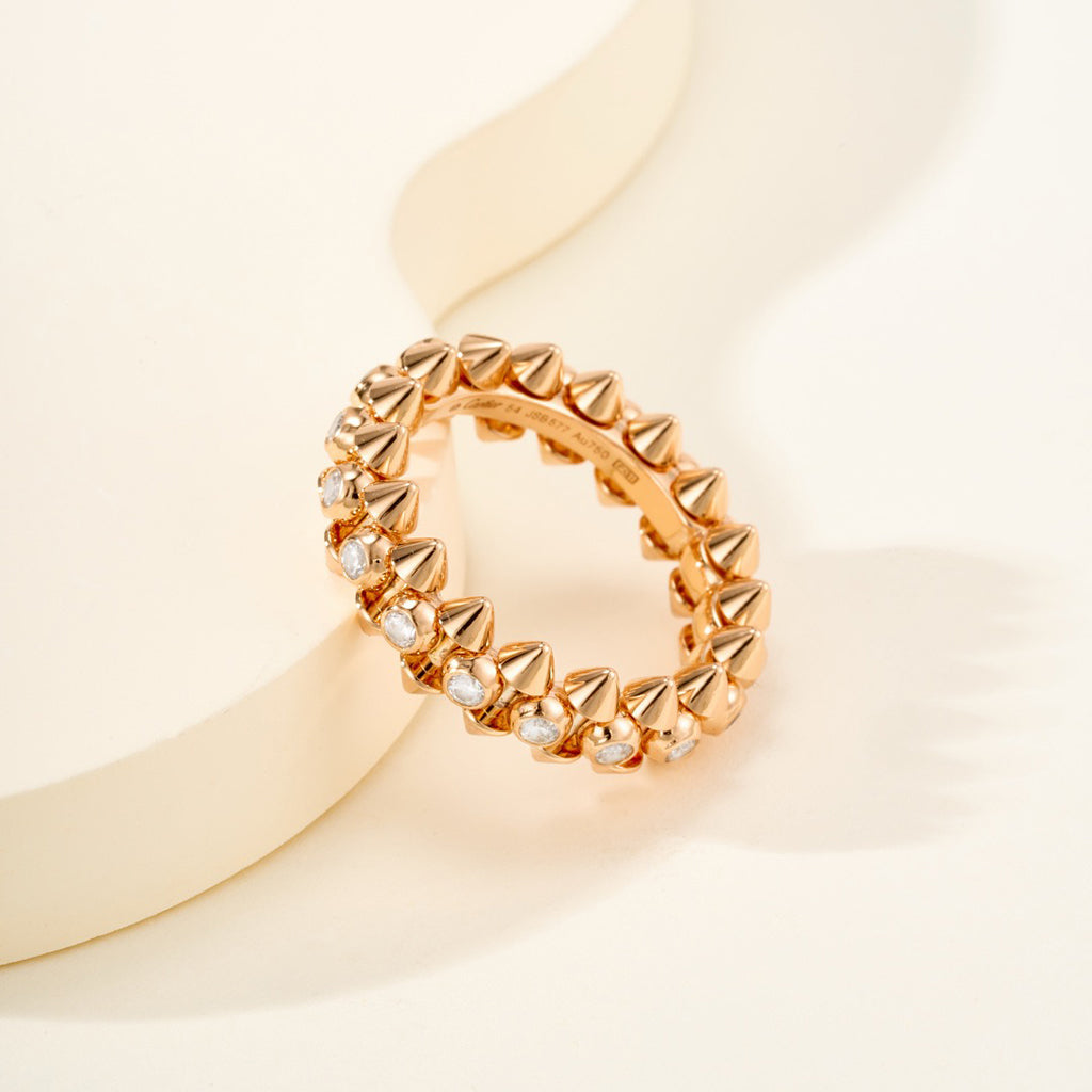 [Rosla]CLASH 6.8MM DIAMOND MEDIUM RING