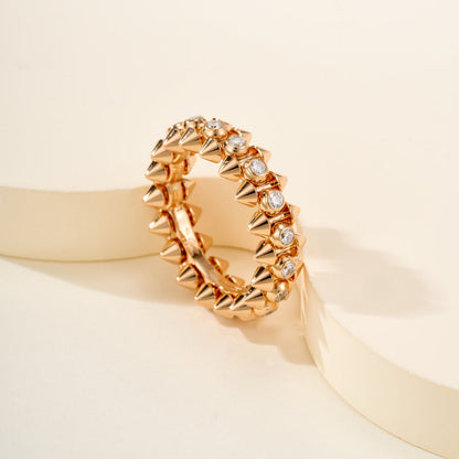 [Rosla]CLASH 6.8MM DIAMOND MEDIUM RING