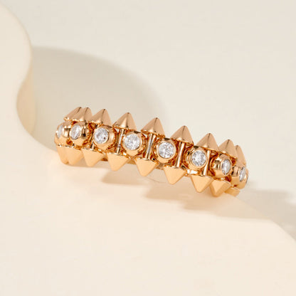 [Rosla]CLASH 6.8MM DIAMOND MEDIUM RING