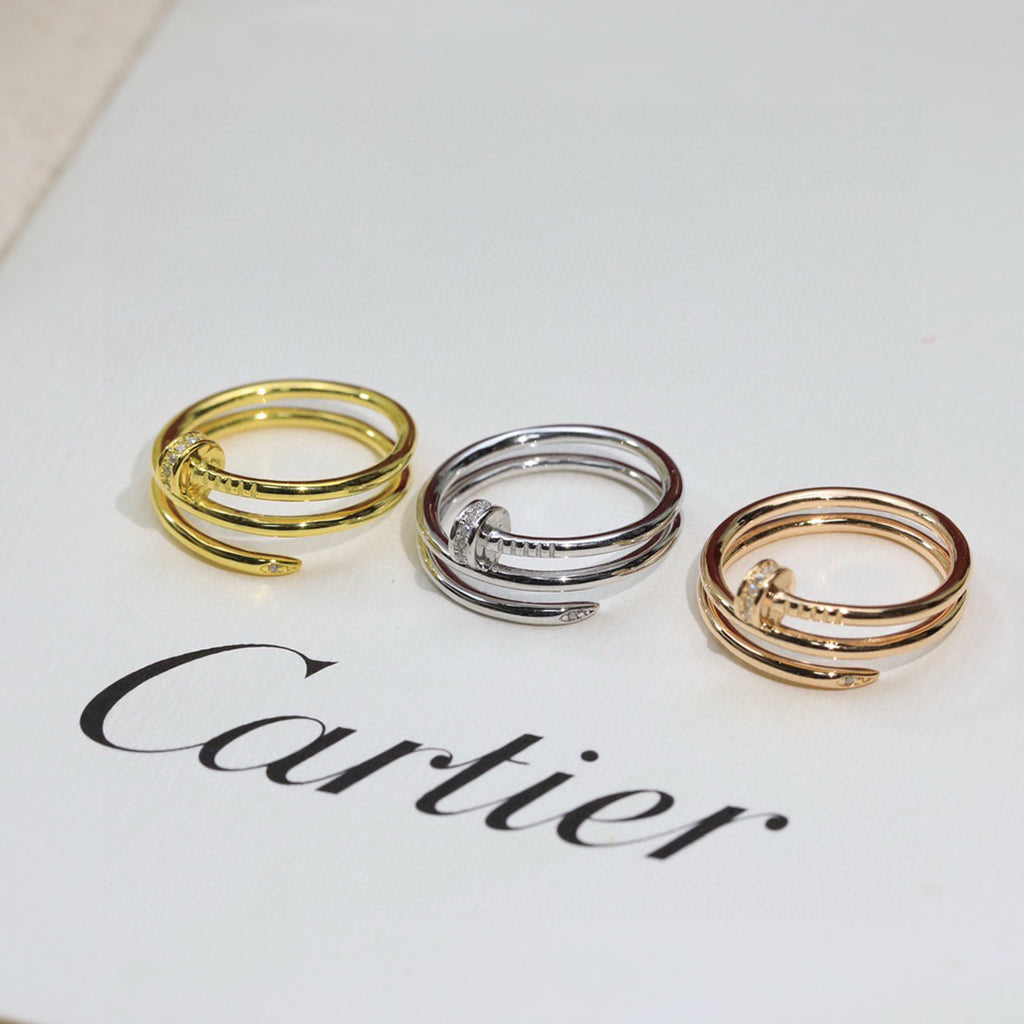 [Rosla]JUSTE RING 4.8MM HALF DIAMOND