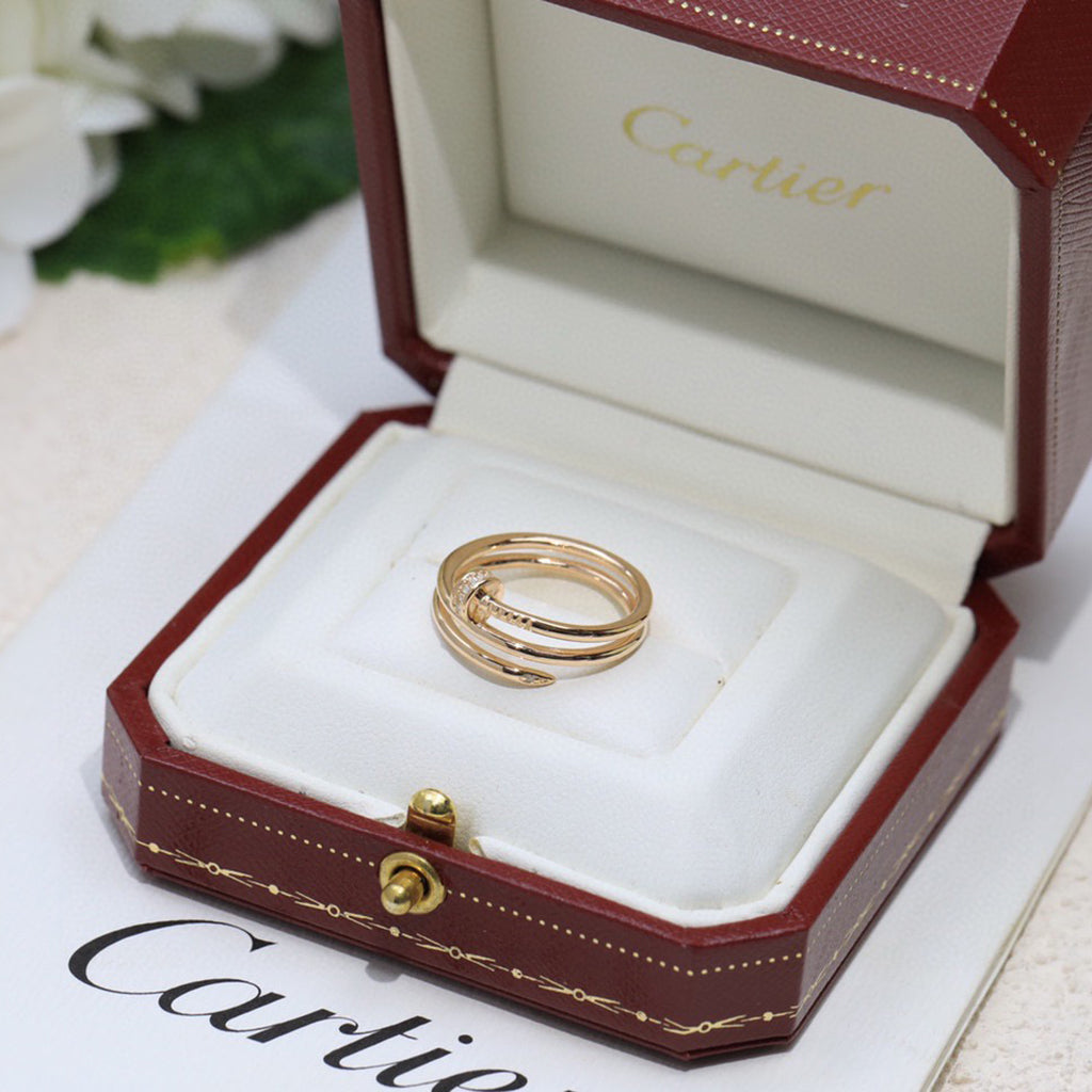 [Rosla]JUSTE RING 4.8MM HALF DIAMOND