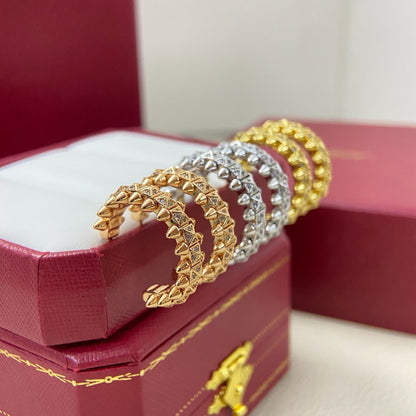 [Rosla]CLASH 6.4MM FULL DIAMOND SMALL EARRINGS