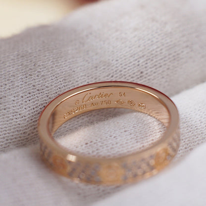 [Rosla]LOVE RING 4.0MM DIAMOND PAVED