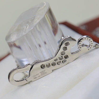 [Rosla]PANTHERE PAVED DIAMOND NECKLACE