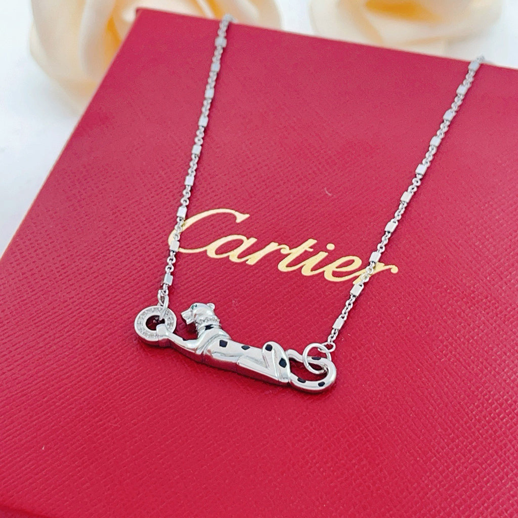[Rosla]PANTHERE FULL DIAMOND NECKLACE