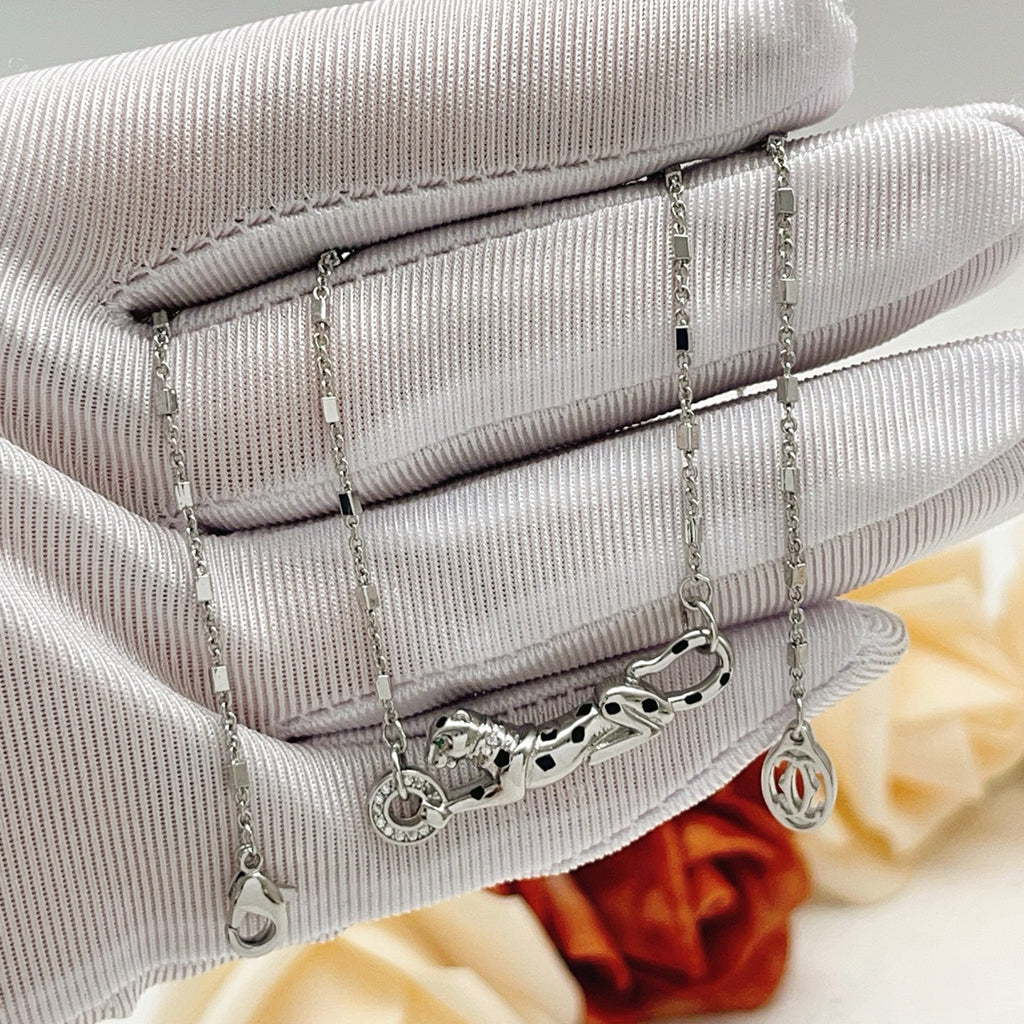 [Rosla]PANTHERE FULL DIAMOND NECKLACE