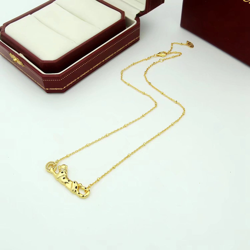 [Rosla]PANTHERE FULL DIAMOND NECKLACE