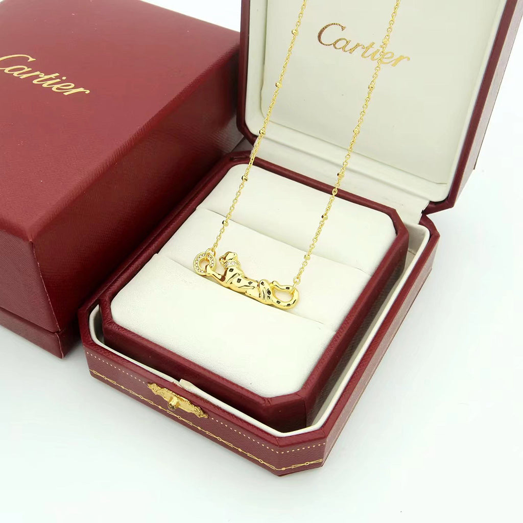 [Rosla]PANTHERE FULL DIAMOND NECKLACE
