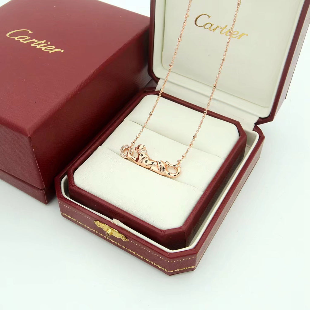 [Rosla]PANTHERE FULL DIAMOND NECKLACE