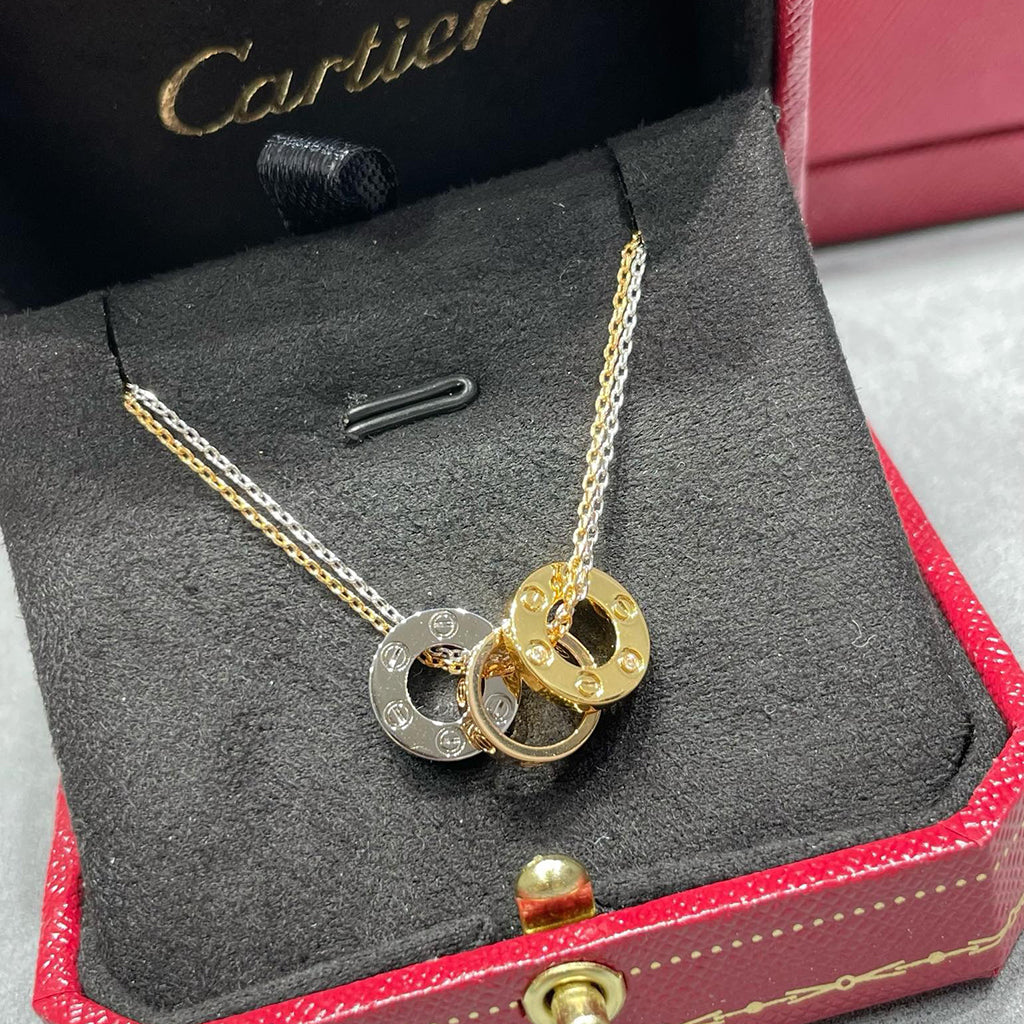 [Rosla]LOVE 6 DIAMOND PENDANT NECKLACE