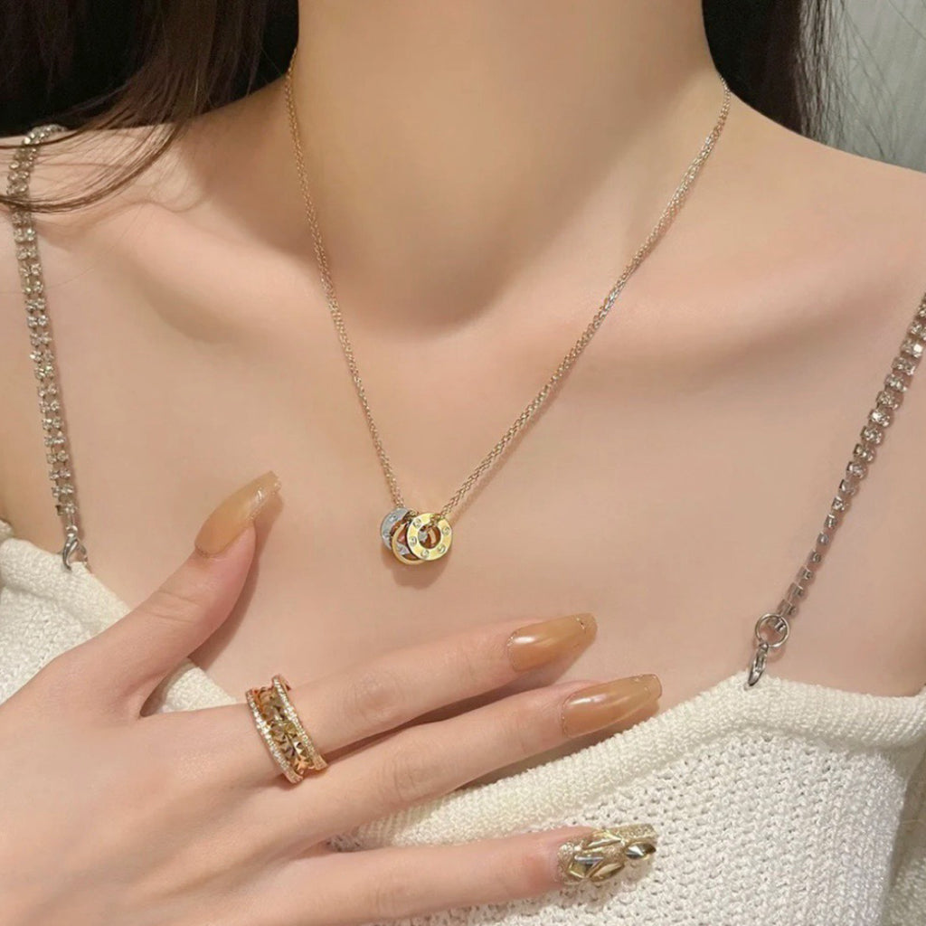 [Rosla]LOVE 6 DIAMOND PENDANT NECKLACE