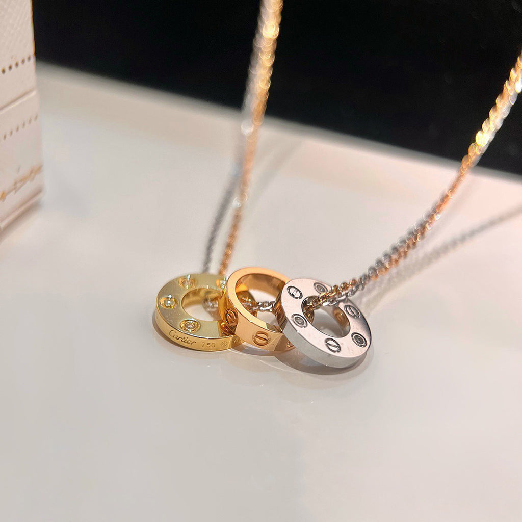 [Rosla]LOVE 6 DIAMOND PENDANT NECKLACE