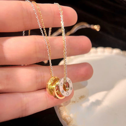 [Rosla]LOVE 6 DIAMOND PENDANT NECKLACE
