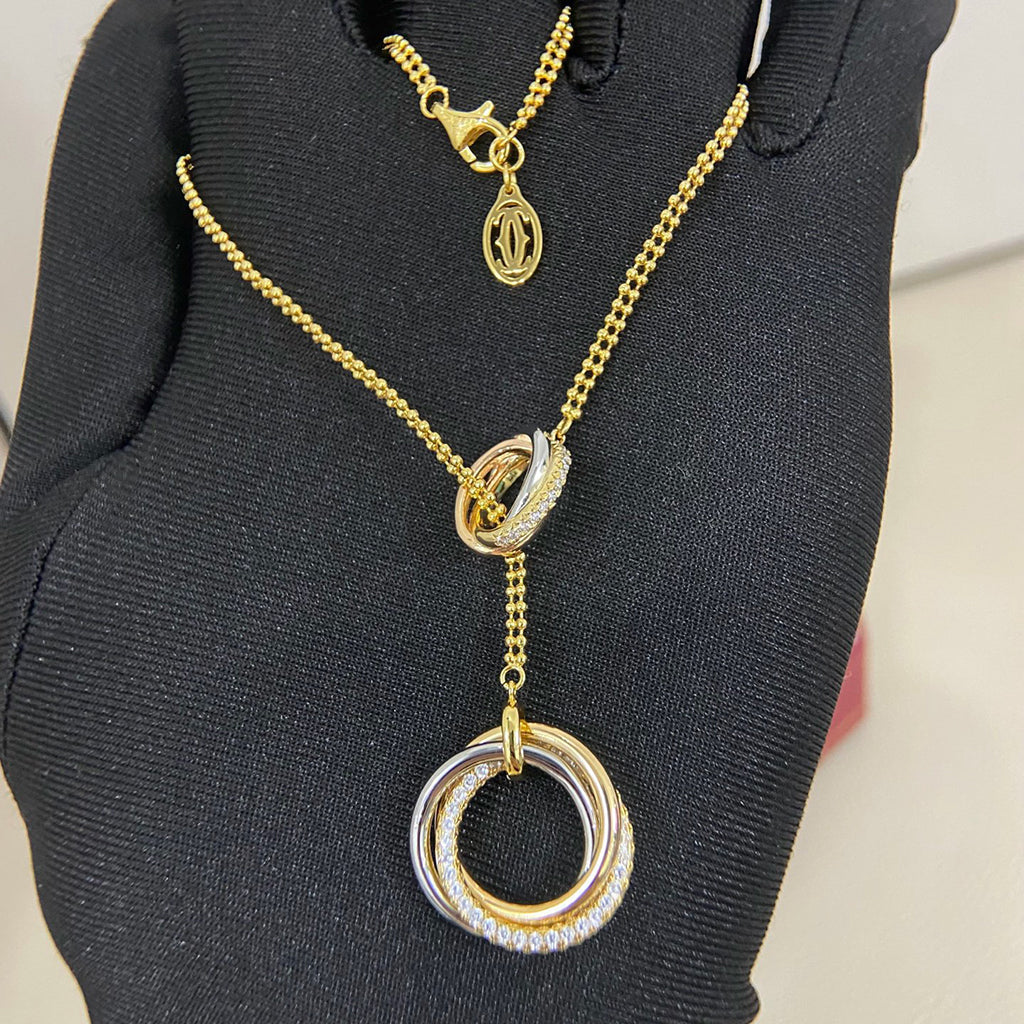 [Rosla]TRINITY DIAMONDS NECKLACE