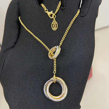 [Rosla]TRINITY DIAMONDS NECKLACE