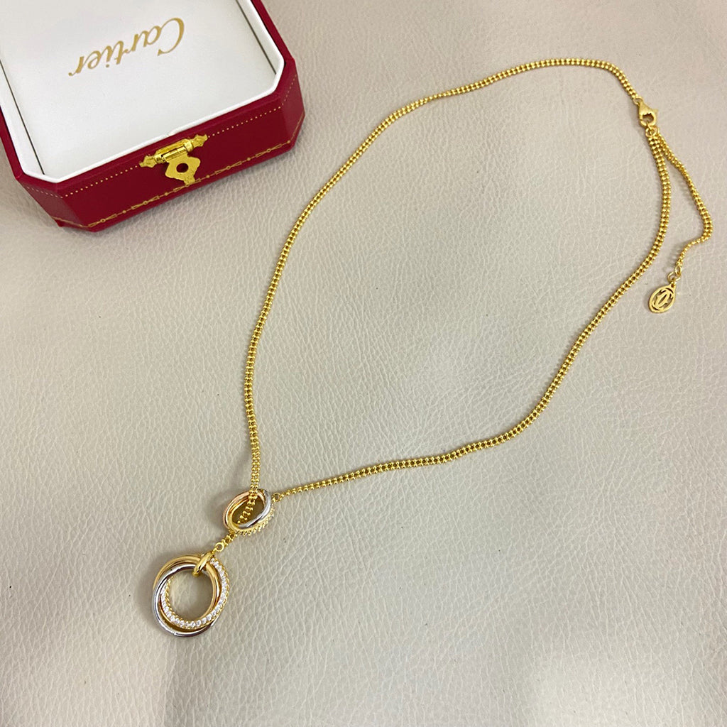[Rosla]TRINITY DIAMONDS NECKLACE