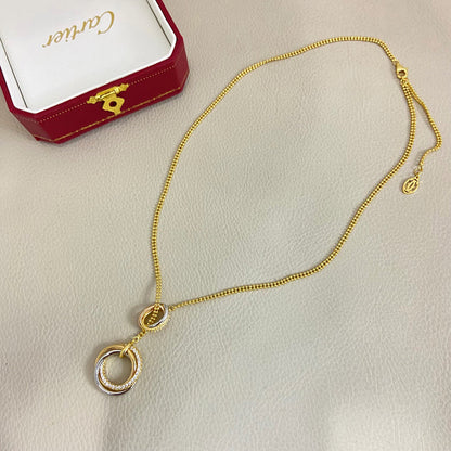 [Rosla]TRINITY DIAMONDS NECKLACE