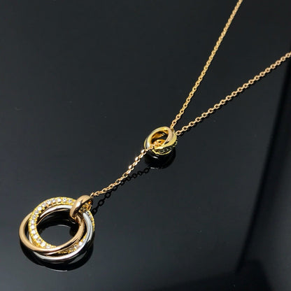 [Rosla]TRINITY DIAMONDS NECKLACE