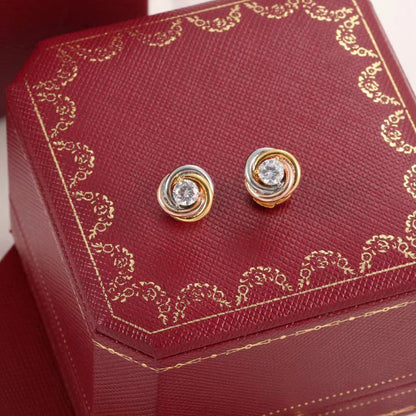 [Rosla]TRINITY STUD DIAMOND EARRINGS