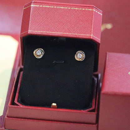 [Rosla]TRINITY STUD DIAMOND EARRINGS