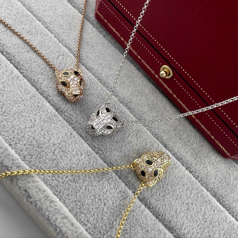 [Rosla]PANTHERE FULL DIAMOND NECKLACE
