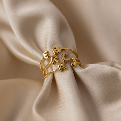 Duo Bubble Initial Ring
