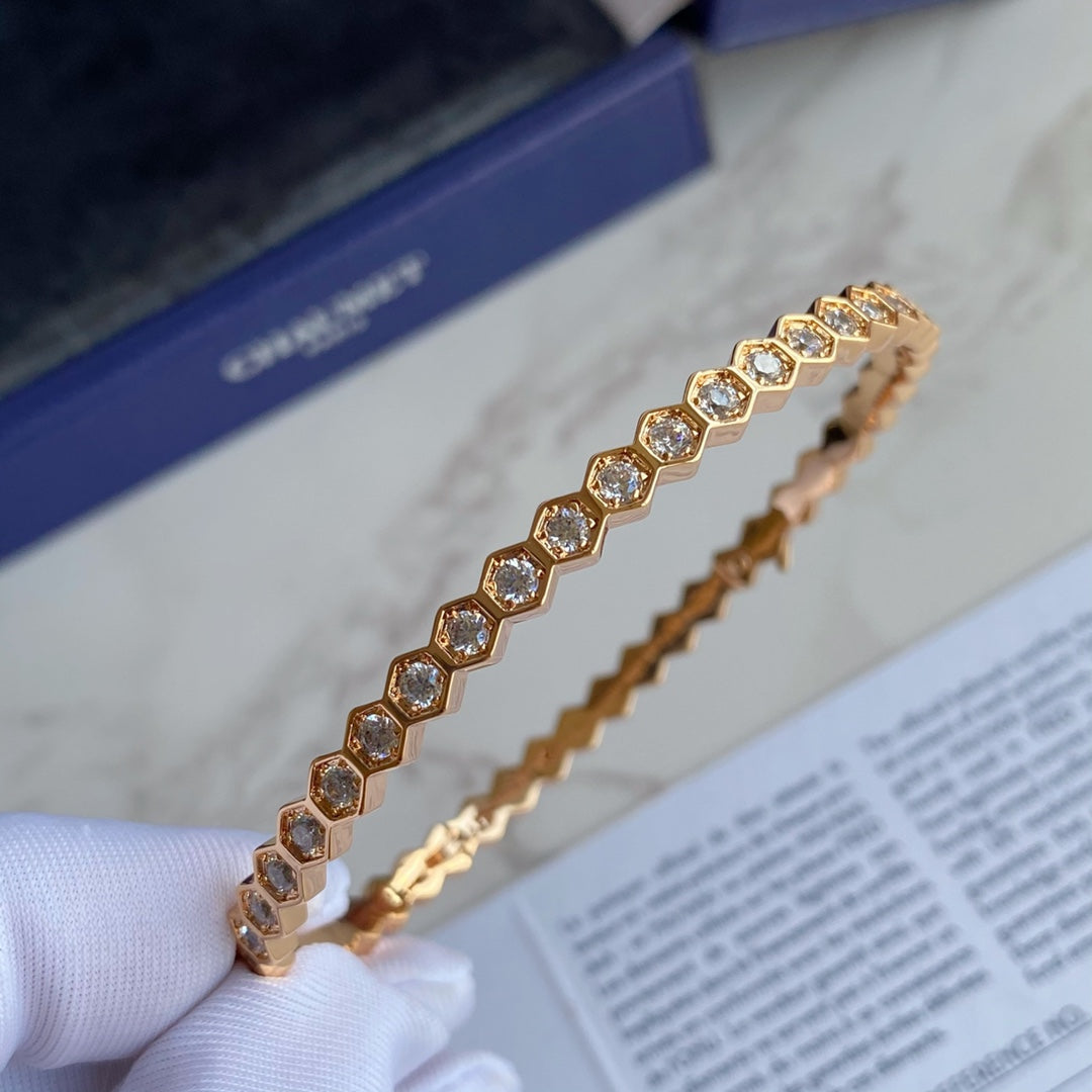 [Rosla]BEE LOVE GOLD BRACELET FULL DIAMOND
