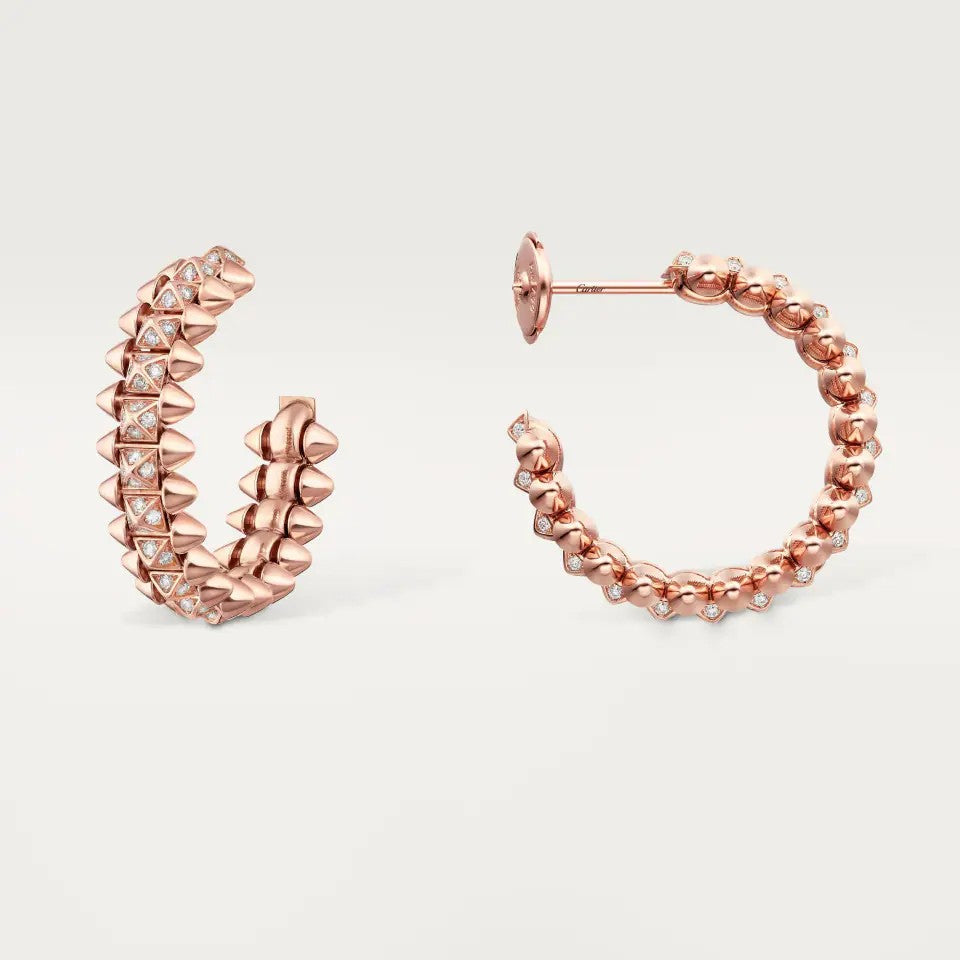 [Rosla]CLASH 6.4MM FULL DIAMOND SMALL EARRINGS
