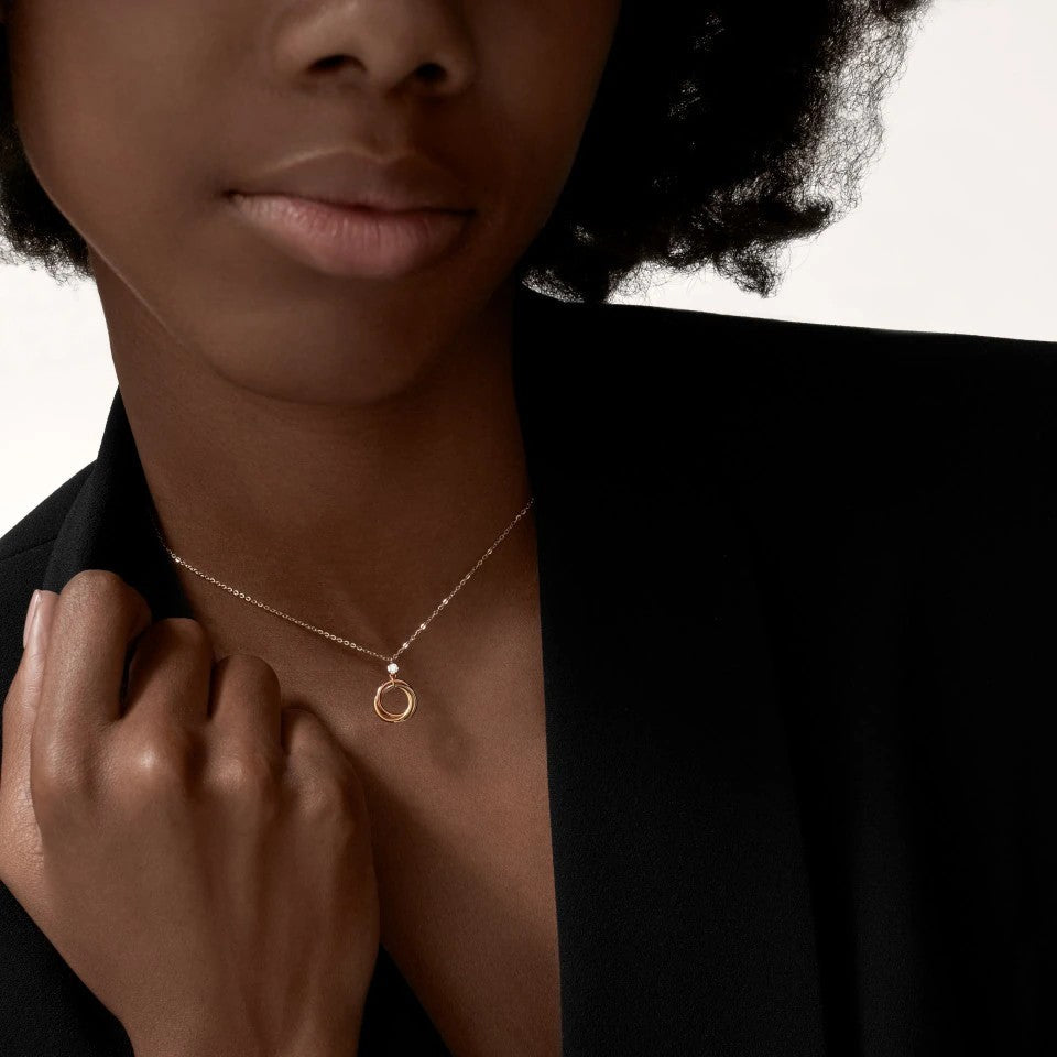 [Rosla]TRINITY  NECKLACE 1 DIAMOND
