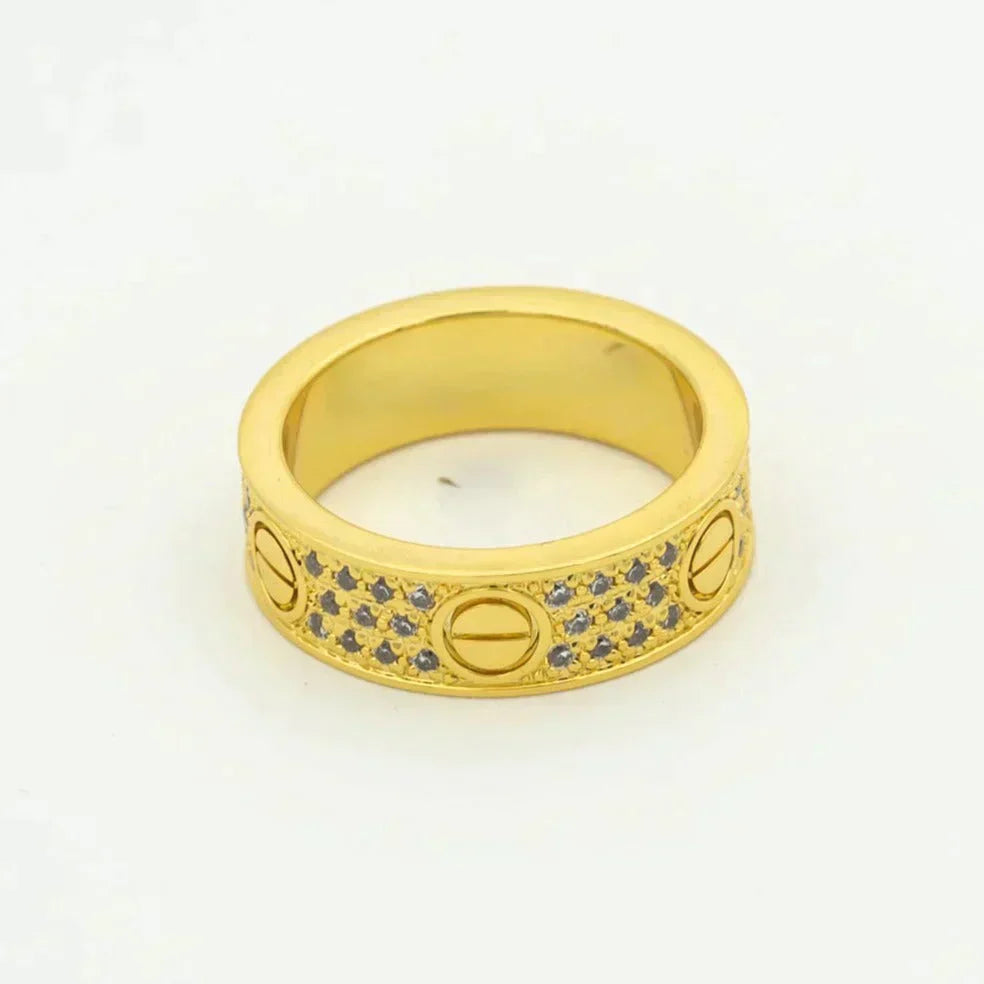 [Rosla]LOVE RING 5.5MM DIAMONDS PAVED