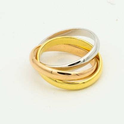 [Rosla]TRINITY RING GOLD PINK GOLD SILVER