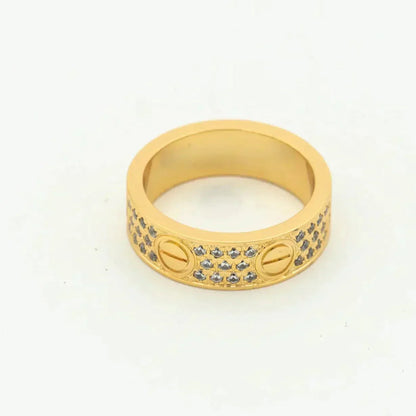 [Rosla]LOVE RING 5.5MM DIAMONDS PAVED