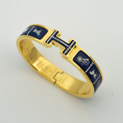 [Rosla]H BRACELET BLUE CERAMIC