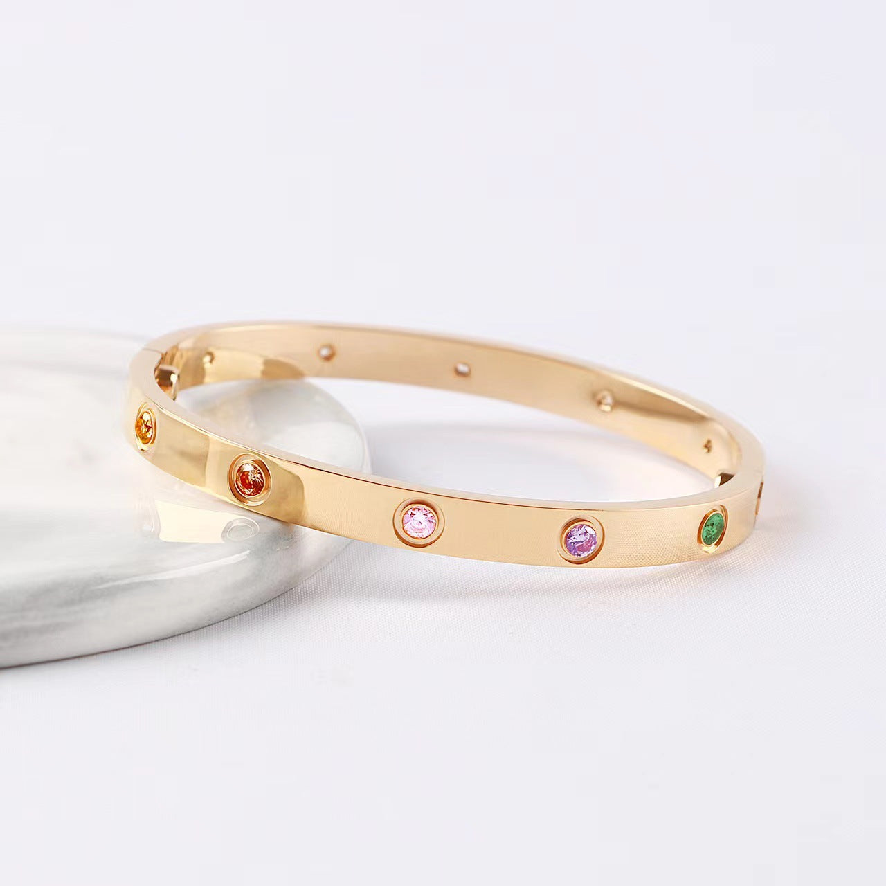 [Rosla]2026 RAINBOW LOVE BRACELET 6.1MM  10 DIAMONDS