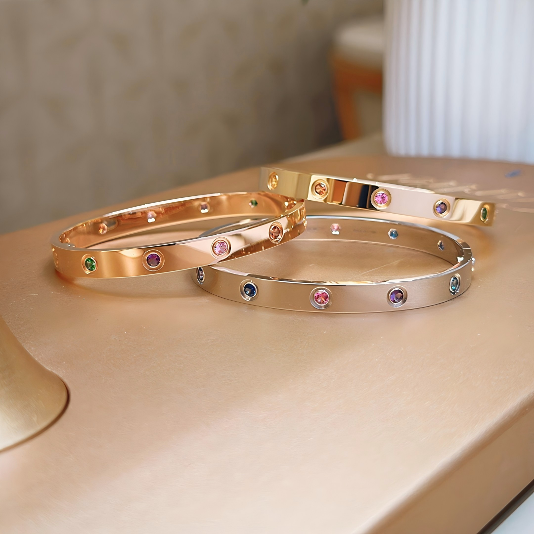 [Rosla]2026 RAINBOW LOVE BRACELET 6.1MM  10 DIAMONDS